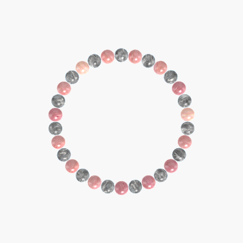 Rhodonite and Labradorite Bracelet