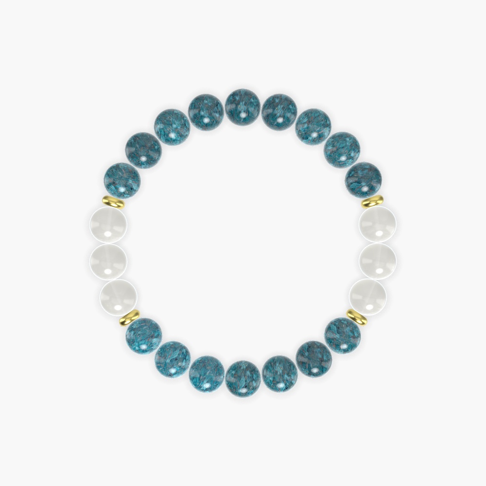 Apatite and Moonstone Bracelet