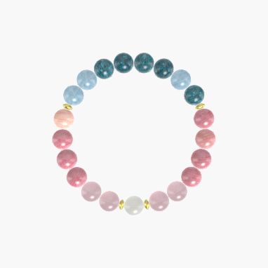 Rhodonite, Apatite, Rose Quartz and more Gemstone Bracelet