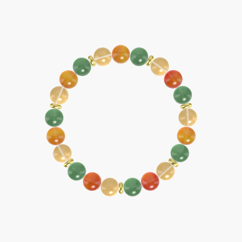Aventurine, Carnelian and Citrine Bracelet