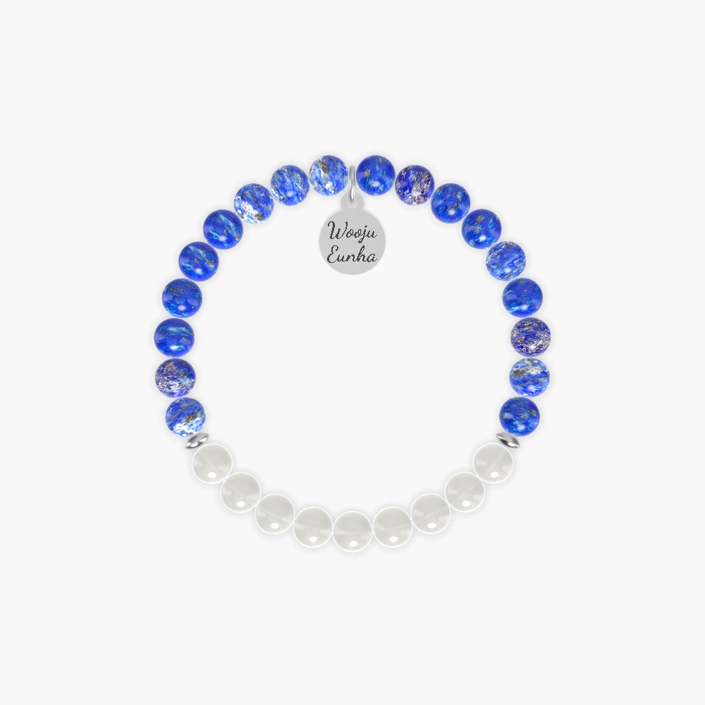 Lapis Lazuli and Moonstone Bracelet