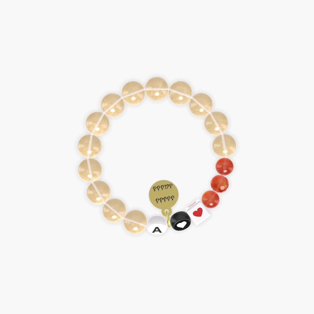 Citrine and Carnelian Bracelet