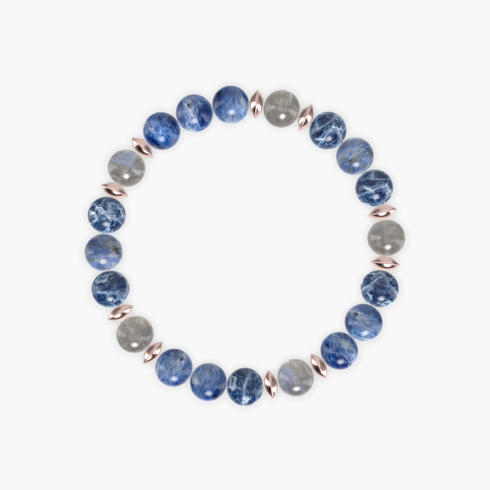 Sodalite and Labradorite Bracelet