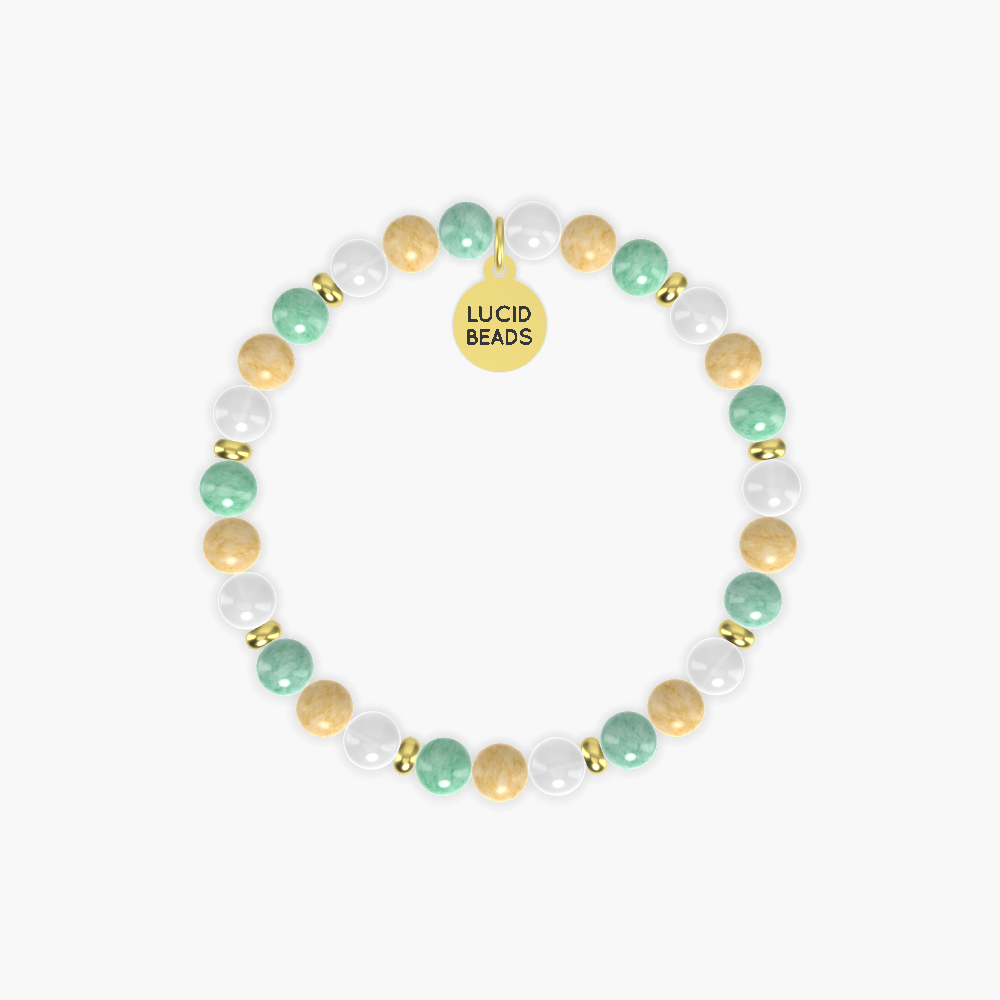 Yellow Jade, White Jade and Green Jade Bracelet