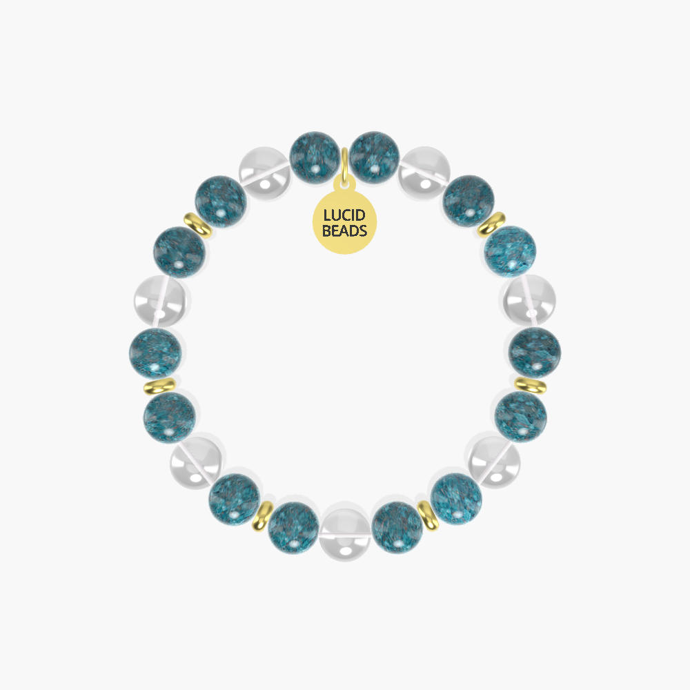 Clarity Focus - Apatite and Clear Quartz Bracelet