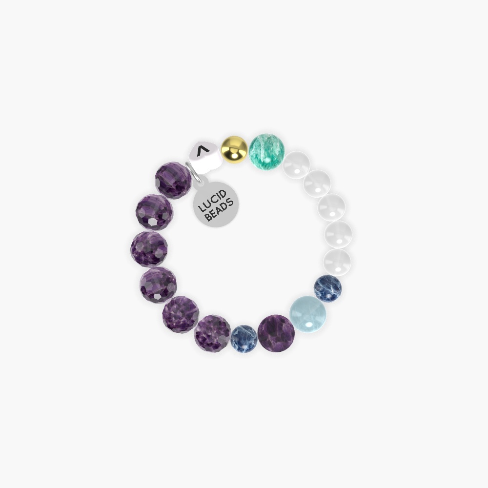 Amethyst, White Jade, Sodalite and more Gemstone Bracelet