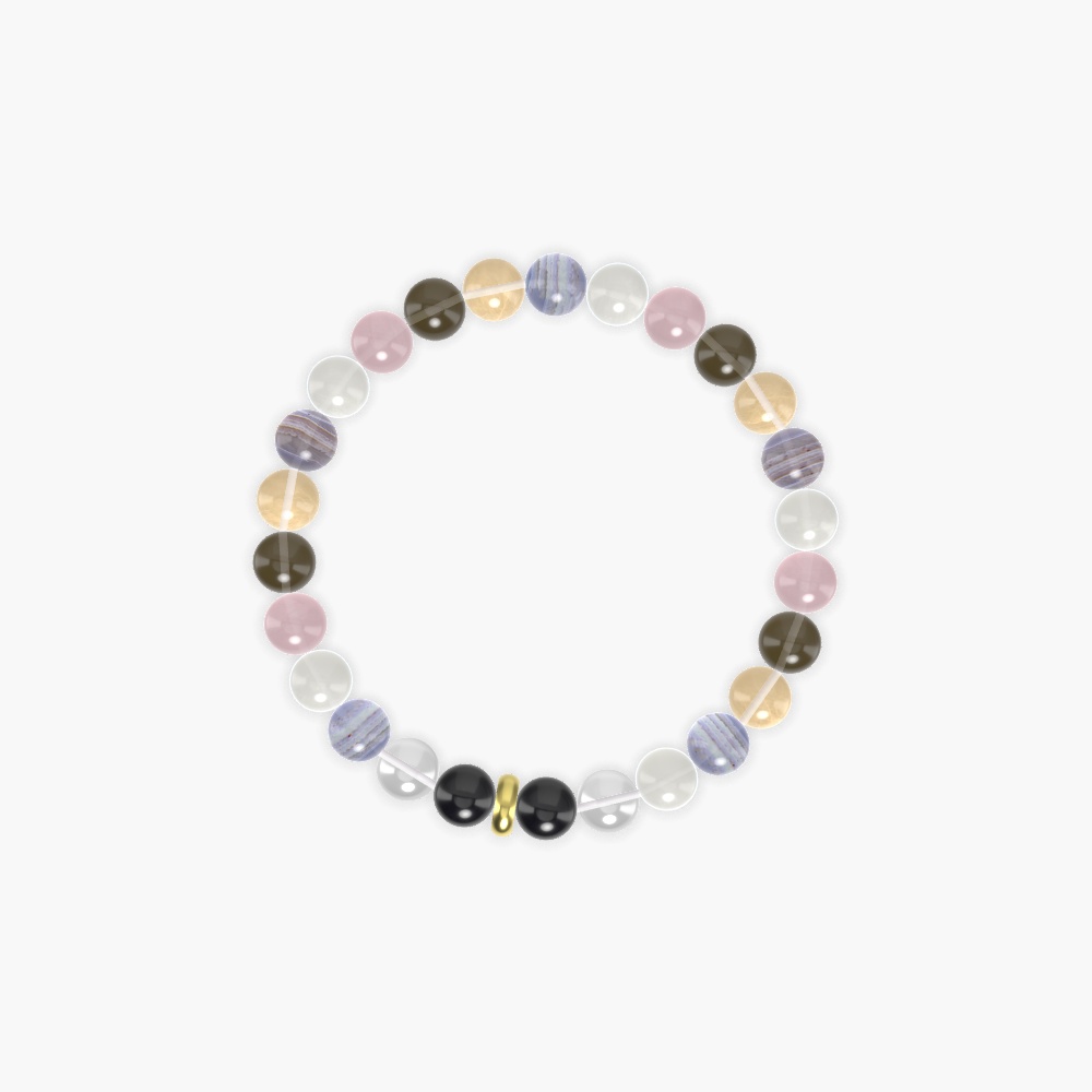 Moonstone, Blue Lace Agate, Citrine and more Gemstone Bracelet
