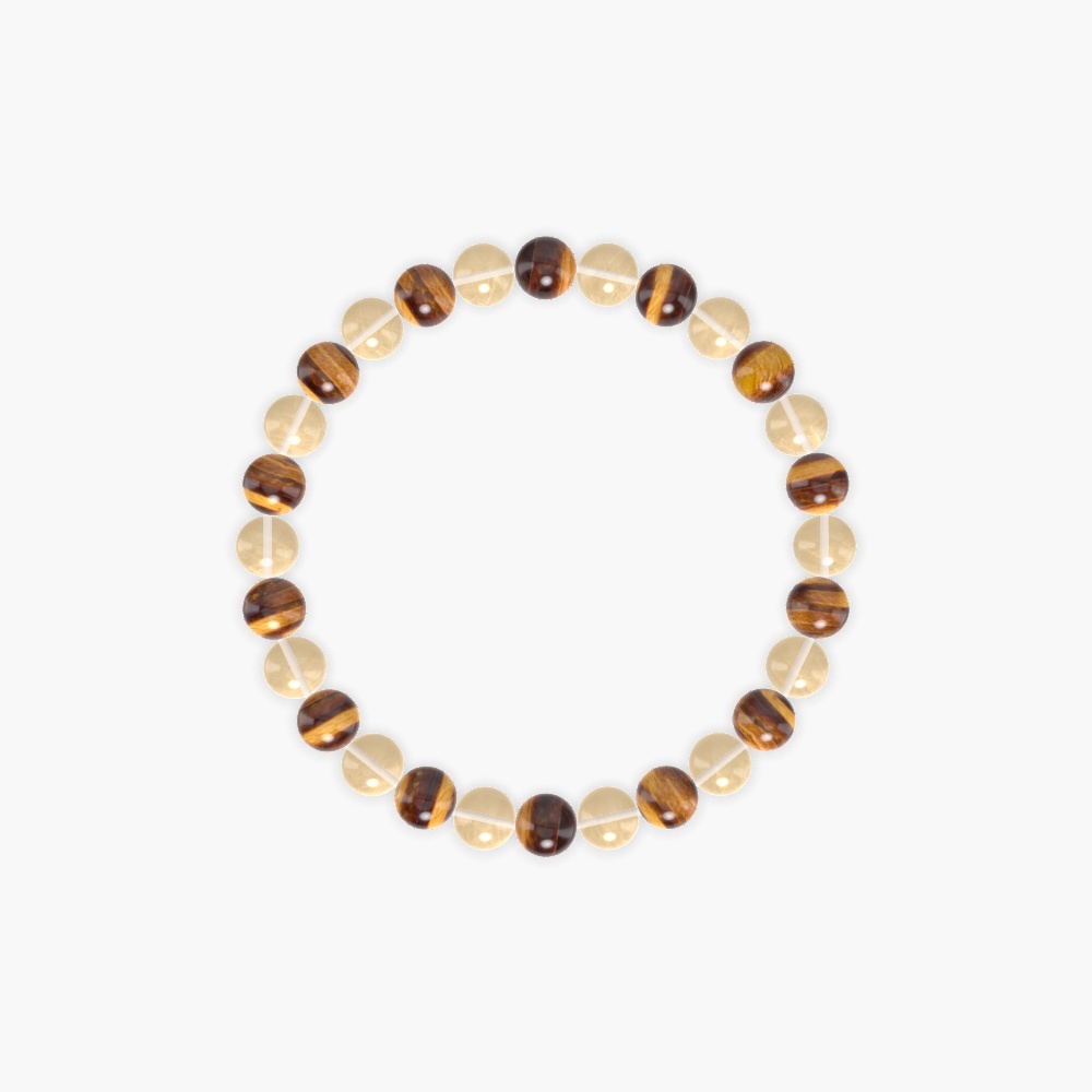 Fortune Radiance - Tiger Eye and Citrine Bracelet