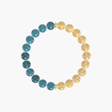 Citrine and Apatite Bracelet
