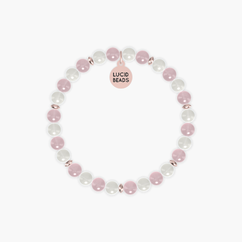 Rose Quartz and Moonstone Bracelet