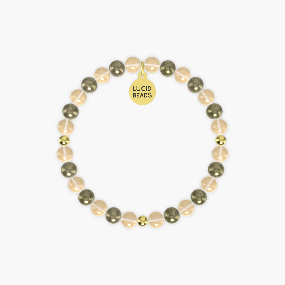 Wealth Manifestation - Citrine and Pyrite Bracelet