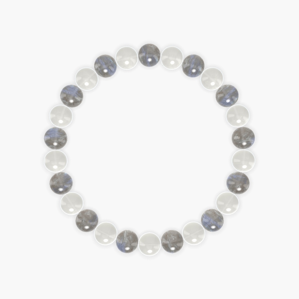 Moonstone and Labradorite Bracelet