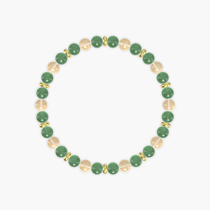 Harmony Glow - Aventurine and Citrine Bracelet