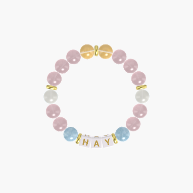 Rose Quartz, Aquamarine, Moonstone and More Gemstone Bracelet