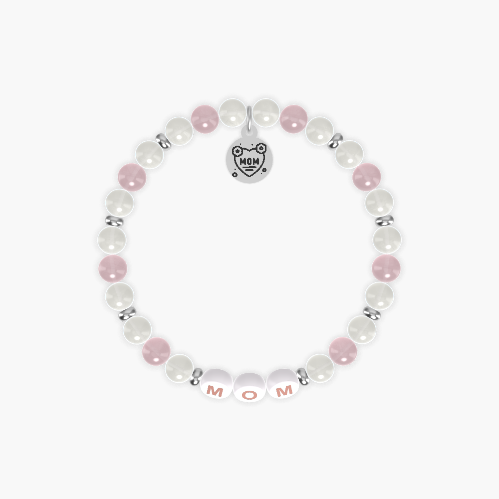 Moonstone and Rose Quartz Bracelet