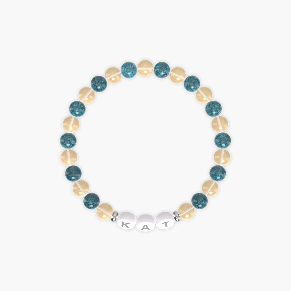 Citrine and Apatite Bracelet