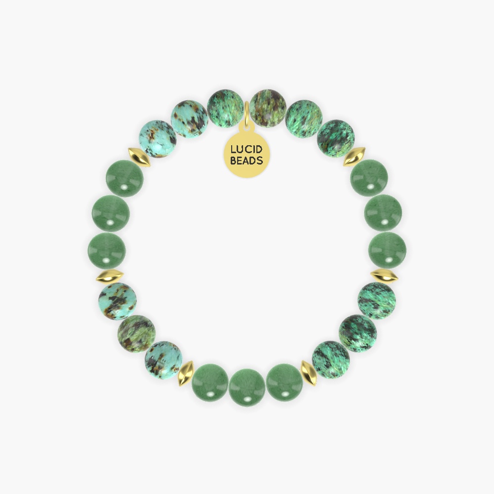 Harmony Transition Elixir - African Turquoise and Aventurine Bracelet
