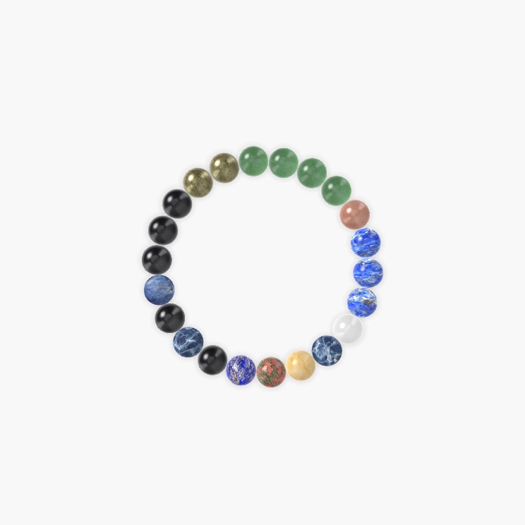 Lapis Lazuli, Aventurine, Black Onyx and more Gemstone Bracelet