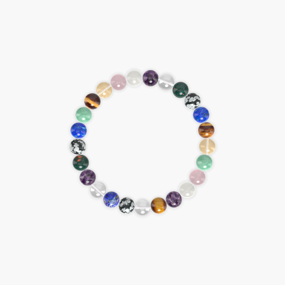 Clear Quartz, Tiger Eye, Amethyst and more Gemstone Bracelet