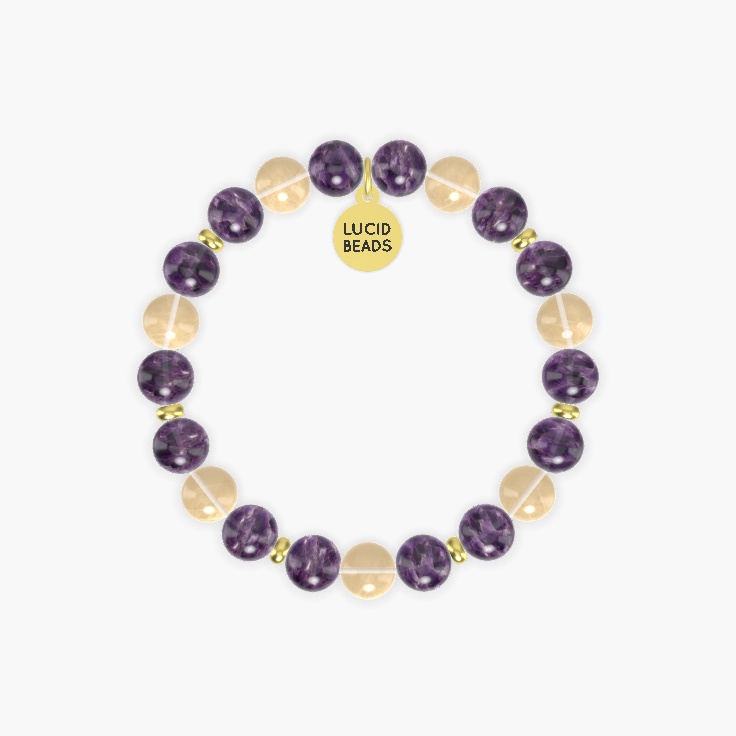 Amethyst and Citrine Bracelet