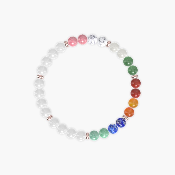 White Jade, Green Jade, Lapis Lazuli and more Gemstone Bracelet