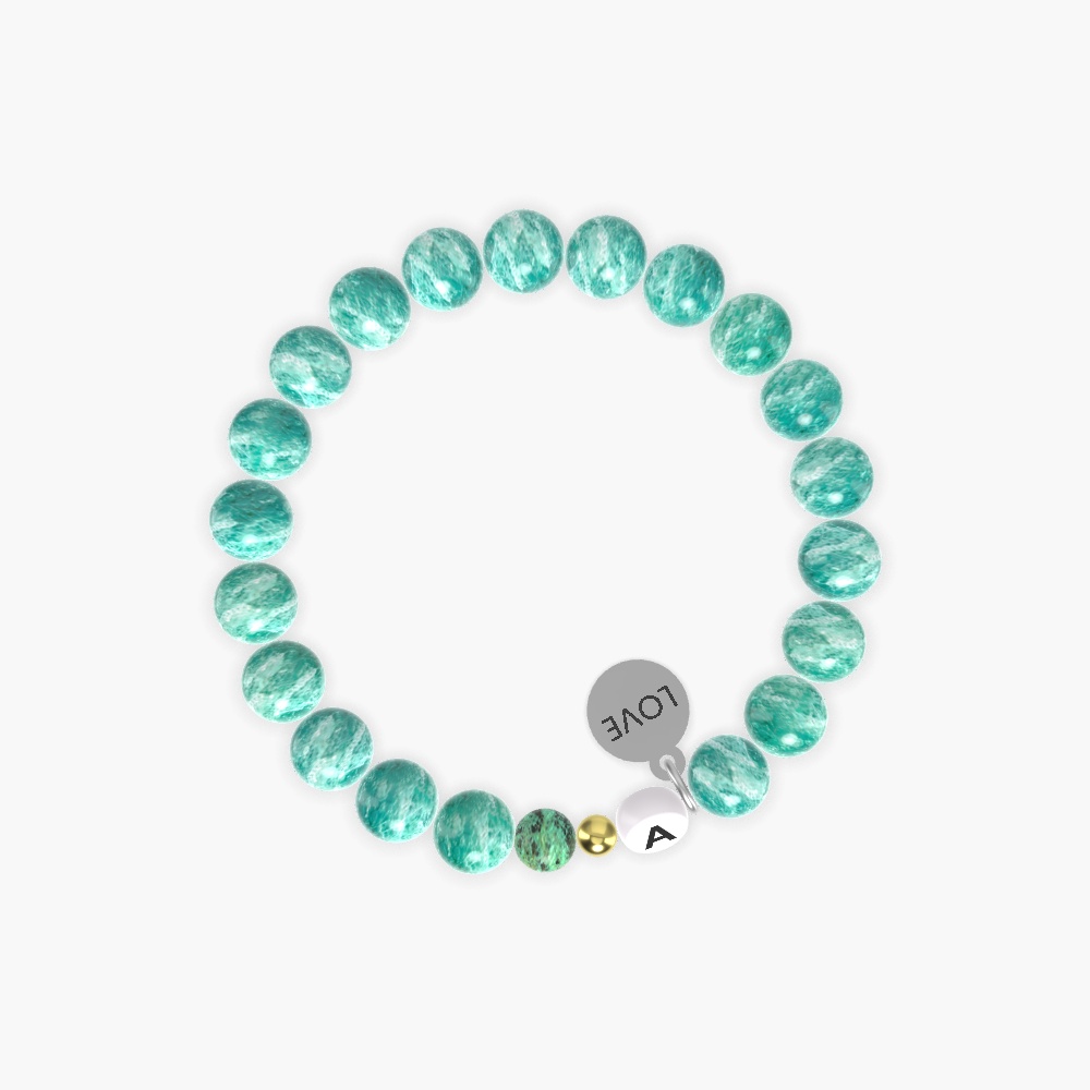Amazonite and African Turquoise Bracelet