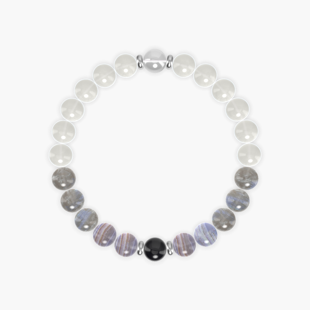 Moonstone, Labradorite, Blue Lace Agate and more Gemstone Bracelet
