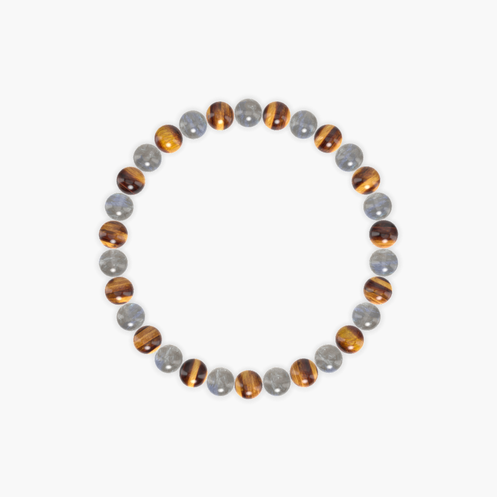 Tiger Eye and Labradorite Bracelet