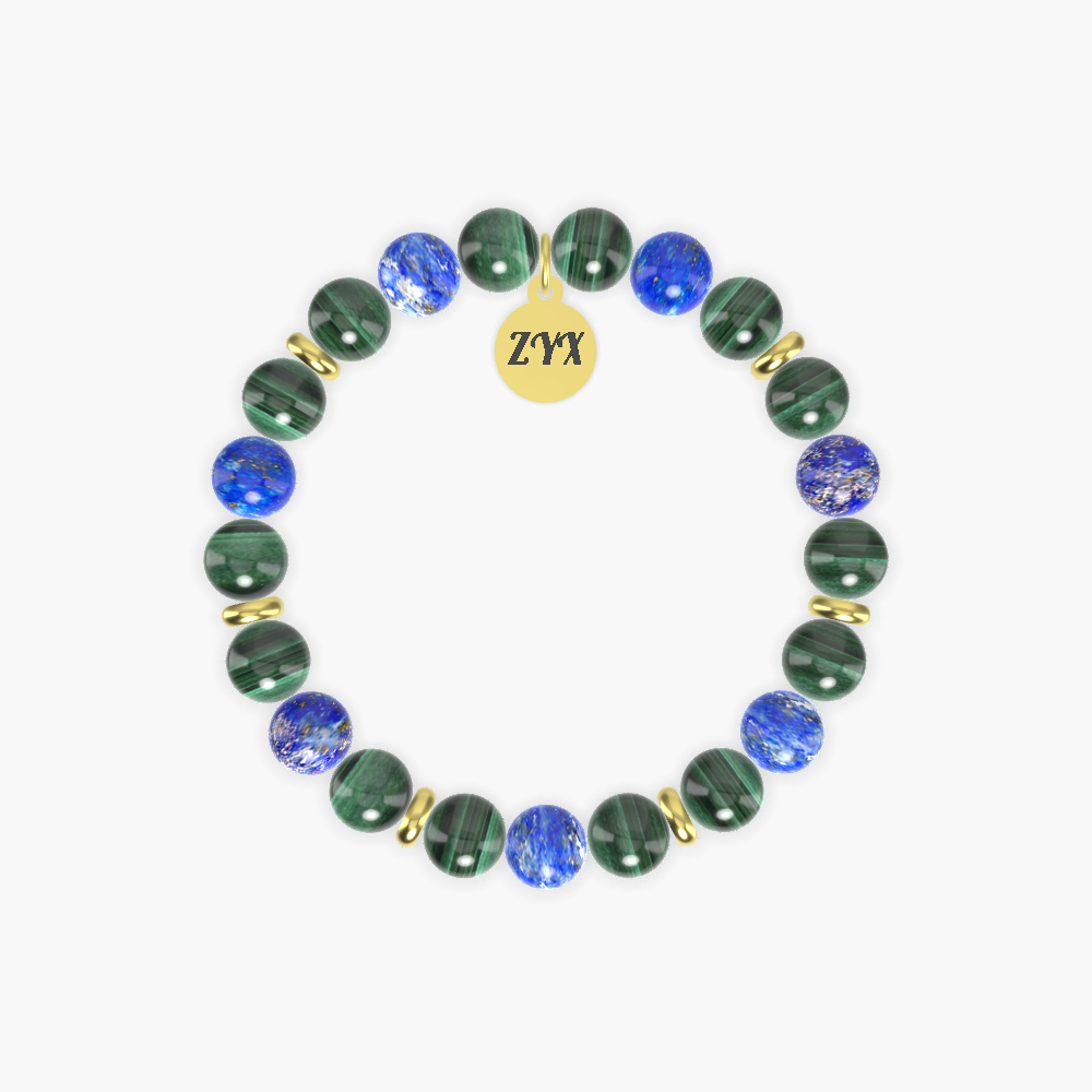 Malachite and Lapis Lazuli Bracelet