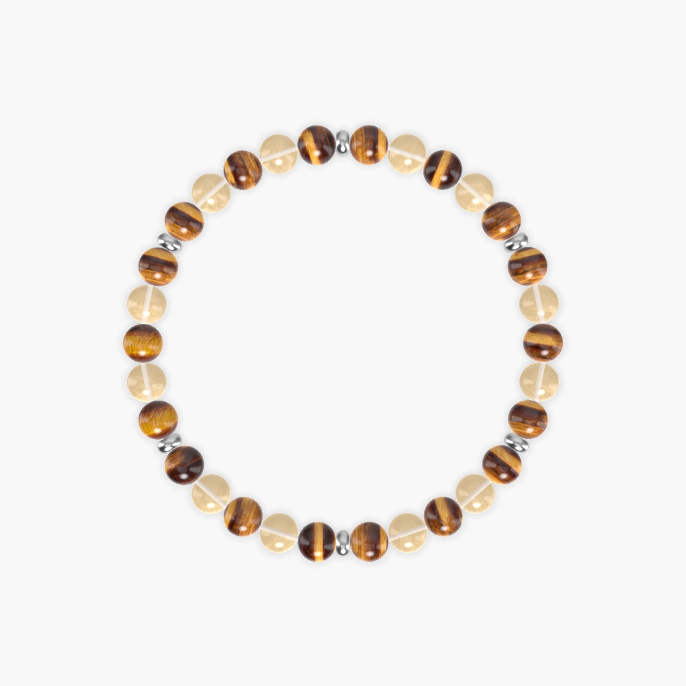 Fearless Success - Tiger Eye and Citrine Bracelet