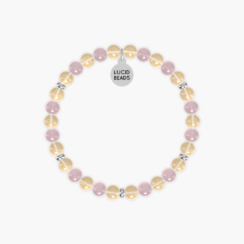 Royal Radiance - Citrine and Rose Quartz Bracelet