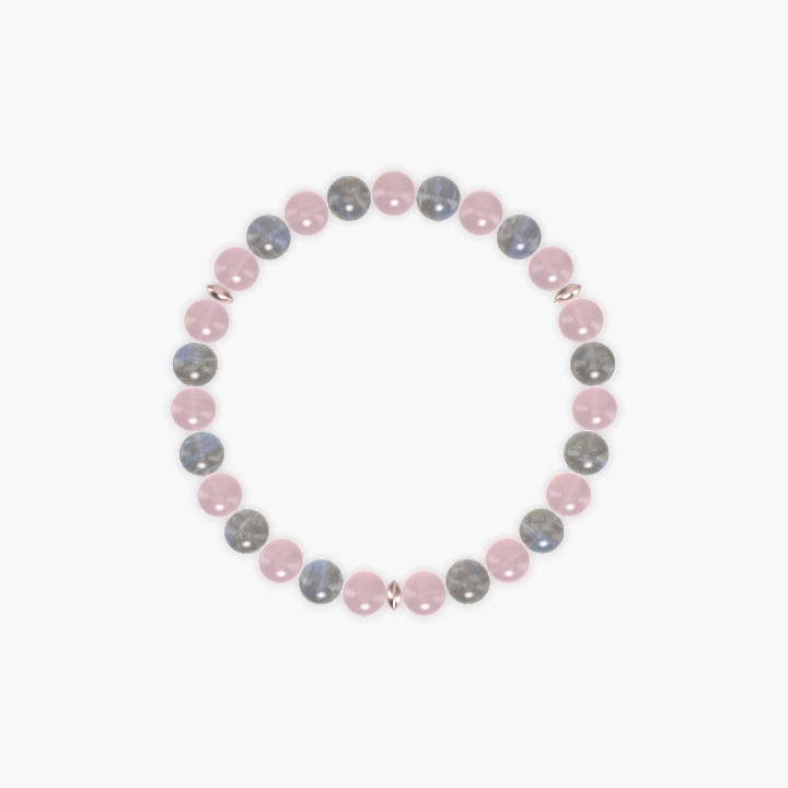 Rose Quartz and Labradorite Bracelet