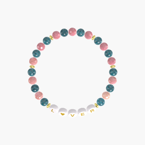 Apatite and Rhodonite Bracelet