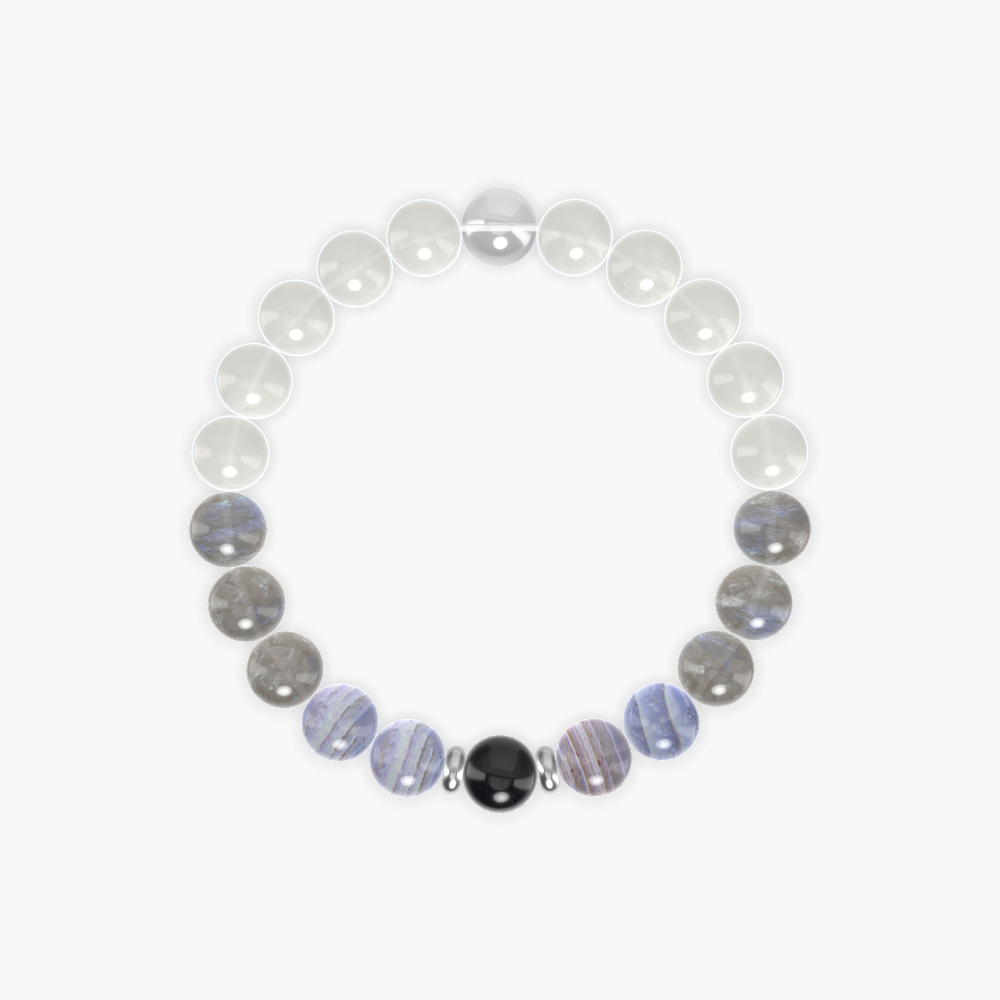 Moonstone, Labradorite, Blue Lace Agate and more Gemstone Bracelet