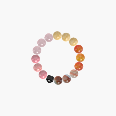 Sardonyx, Carnelian, Yellow Jade and more Gemstone Bracelet