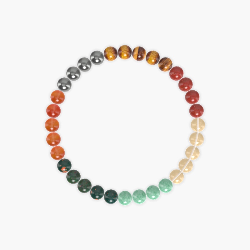 Citrine, Tiger Eye, Carnelian and more Gemstone Bracelet