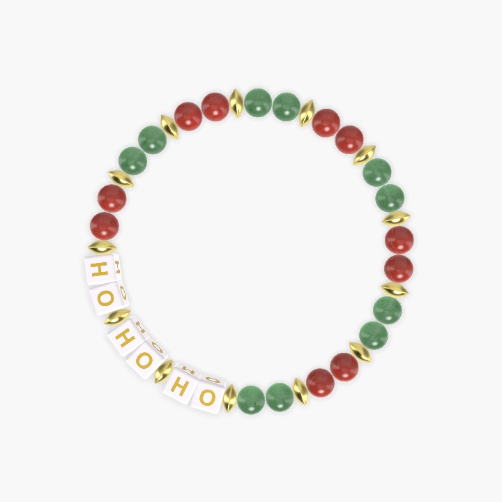 Aventurine and Red Jasper Bracelet
