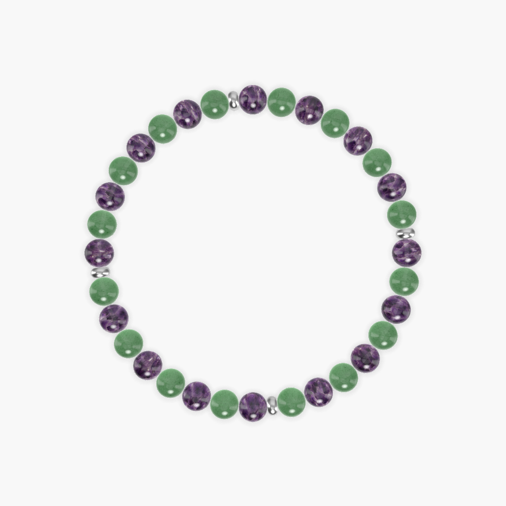 Amethyst and Aventurine Bracelet