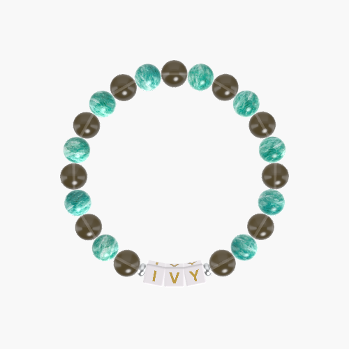 Smoky Quartz and Amazonite Bracelet