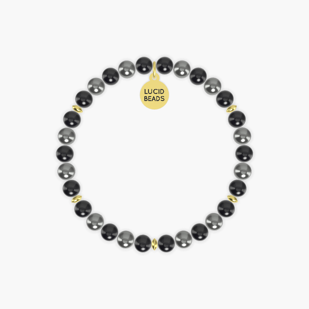 Midnight Grounding - Black Onyx and Hematite Bracelet