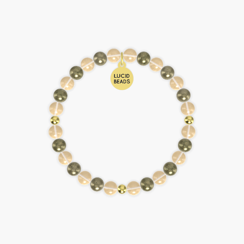 Wealth Manifestation - Citrine and Pyrite Bracelet