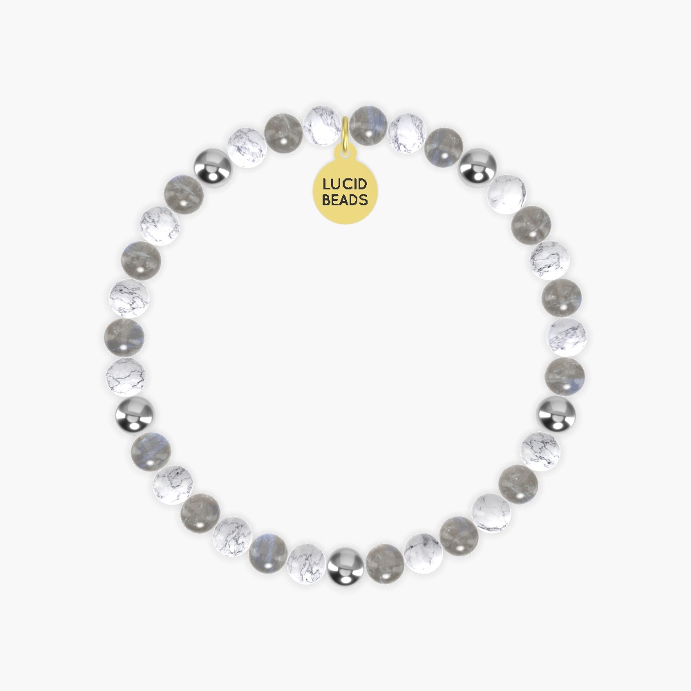 Labradorite and Howlite Bracelet