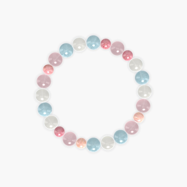 Aquamarine, Moonstone, Rose Quartz and more Gemstone Bracelet
