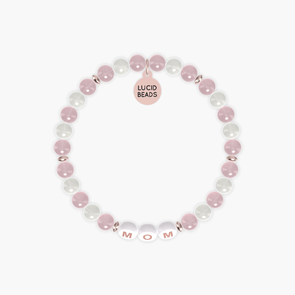 Gentle Mother Glow - Rose Quartz and Moonstone Bracelet