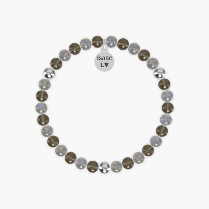 Labradorite and Smoky Quartz Bracelet