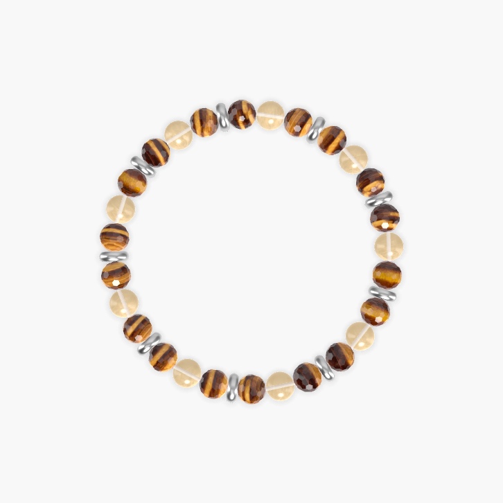 Tiger Eye and Citrine Bracelet
