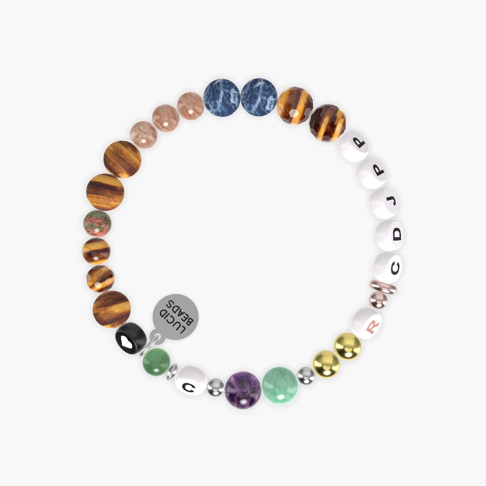 Tiger Eye, Sunstone, Sodalite and more Gemstone Bracelet