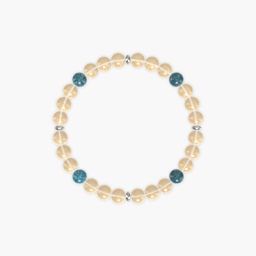 Citrine and Apatite Bracelet