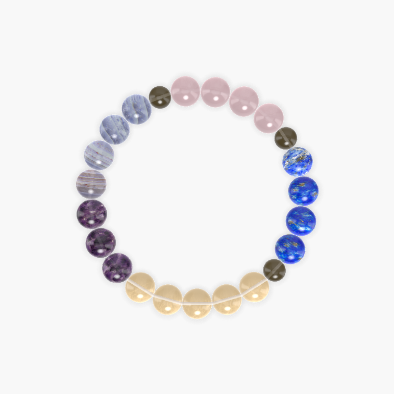Citrine, Lapis Lazuli, Rose Quartz and more Gemstone Bracelet
