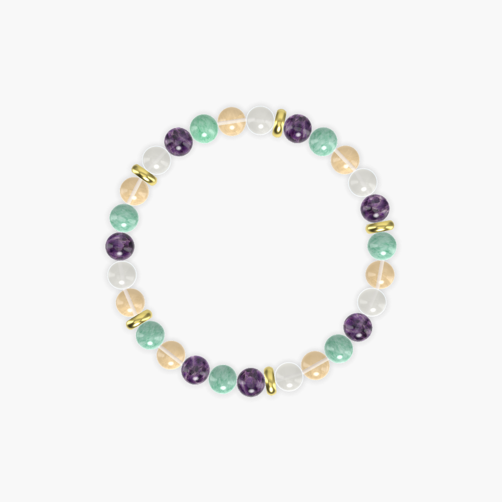 Amethyst, Citrine, Green Jade and more Gemstone Bracelet